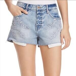 Pistola Winston High Rise Cutoff Embroidered Shorts 28